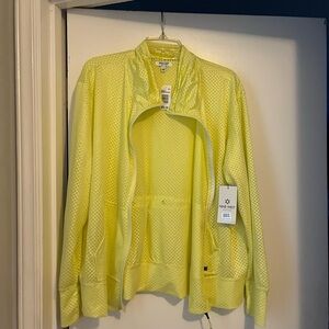 Nine West Lemon Yellow Textured Jacket